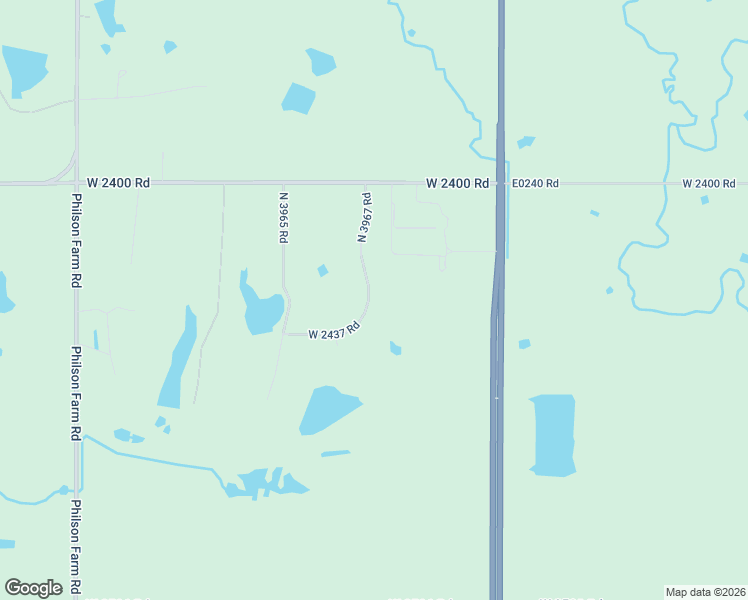 map of restaurants, bars, coffee shops, grocery stores, and more near 24290 North 3965 Road in Bartlesville