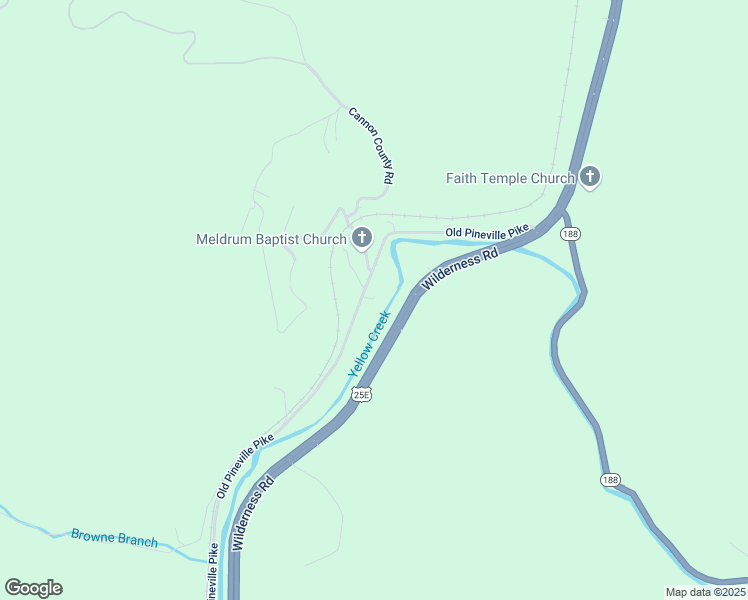 map of restaurants, bars, coffee shops, grocery stores, and more near Old Pineville Pike in Middlesboro