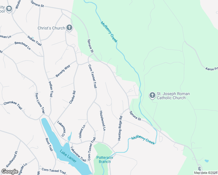 map of restaurants, bars, coffee shops, grocery stores, and more near 1810 Spruce Street in Martinsville