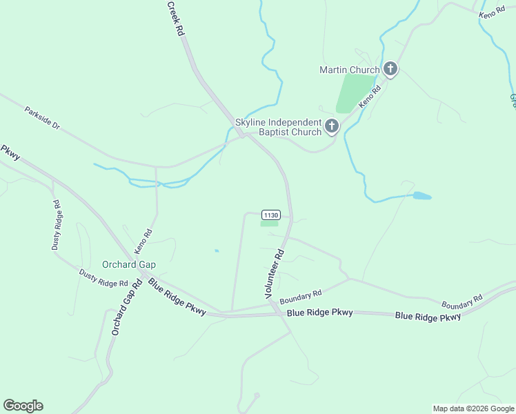 map of restaurants, bars, coffee shops, grocery stores, and more near 118 Alpine Crest Road in Fancy Gap