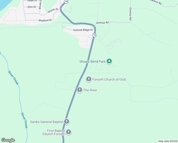 map of restaurants, bars, coffee shops, grocery stores, and more near 181 Proverbs Court in Forsyth