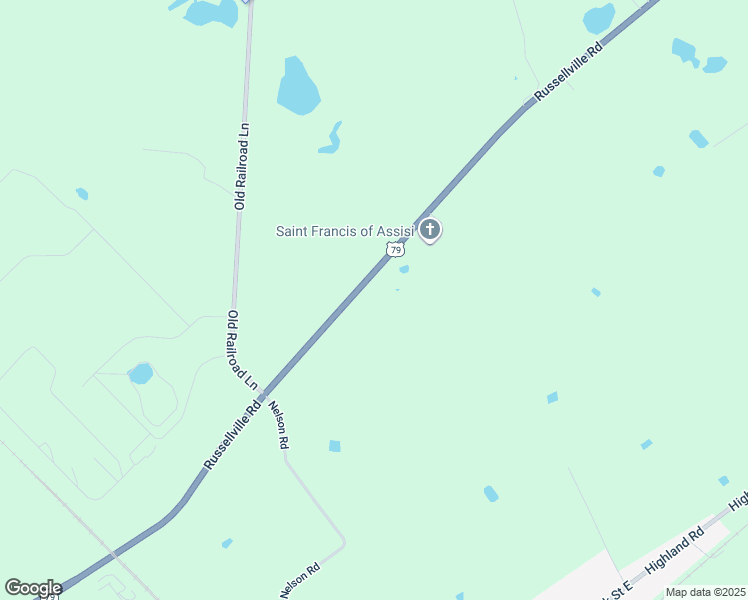 map of restaurants, bars, coffee shops, grocery stores, and more near 7740 Russellville Road in Guthrie