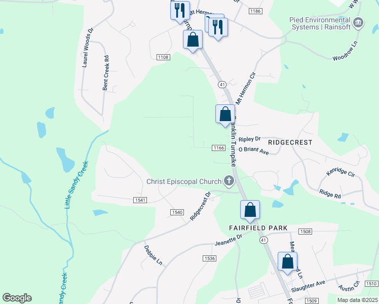 map of restaurants, bars, coffee shops, grocery stores, and more near 623 Jackson Heights in Danville