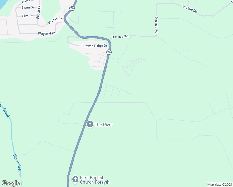 map of restaurants, bars, coffee shops, grocery stores, and more near 132 Psalms Way in Forsyth