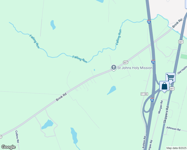 map of restaurants, bars, coffee shops, grocery stores, and more near 1043 Brink Road in Emporia