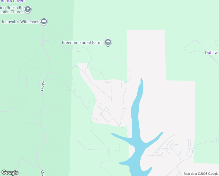 map of restaurants, bars, coffee shops, grocery stores, and more near 727 Austin Place in Branson West