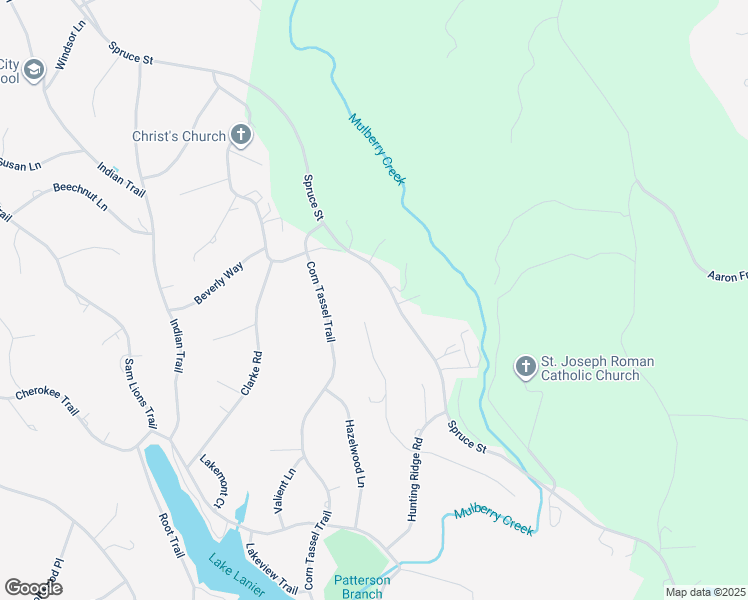 map of restaurants, bars, coffee shops, grocery stores, and more near 1810 Spruce Street in Martinsville