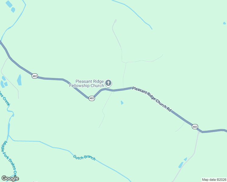 map of restaurants, bars, coffee shops, grocery stores, and more near Pleasant Ridge Church Road in Adolphus