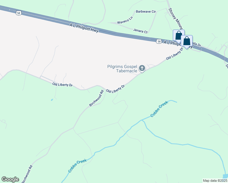 map of restaurants, bars, coffee shops, grocery stores, and more near County Road 620 in Axton