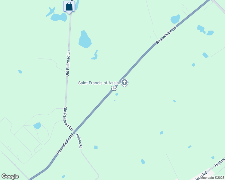map of restaurants, bars, coffee shops, grocery stores, and more near 7740 Russellville Road in Guthrie
