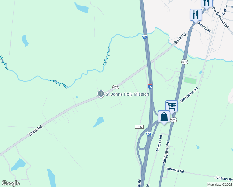 map of restaurants, bars, coffee shops, grocery stores, and more near 43 Vincent Dr in Emporia