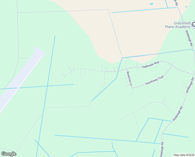 map of restaurants, bars, coffee shops, grocery stores, and more near 2025 Hallmark Way in Chesapeake