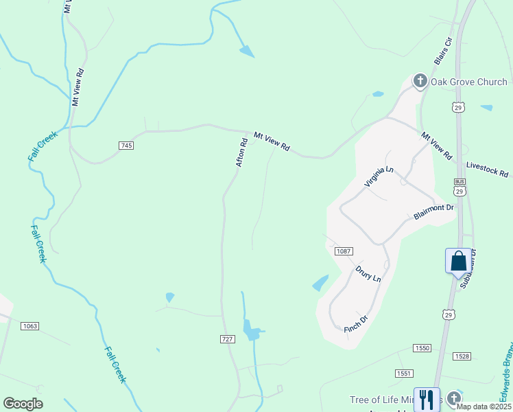 map of restaurants, bars, coffee shops, grocery stores, and more near 176 Homeport Lane in Danville