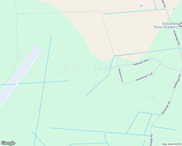 map of restaurants, bars, coffee shops, grocery stores, and more near 2025 Hallmark Way in Chesapeake
