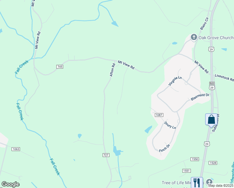 map of restaurants, bars, coffee shops, grocery stores, and more near 176 Homeport Lane in Danville