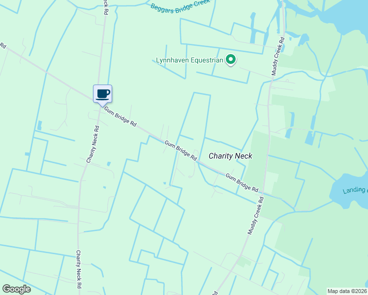 map of restaurants, bars, coffee shops, grocery stores, and more near 1554-1576 Gum Bridge Road in Virginia Beach