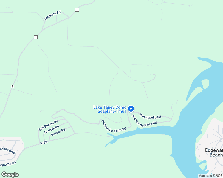 map of restaurants, bars, coffee shops, grocery stores, and more near 135 Northwood Trail in Branson