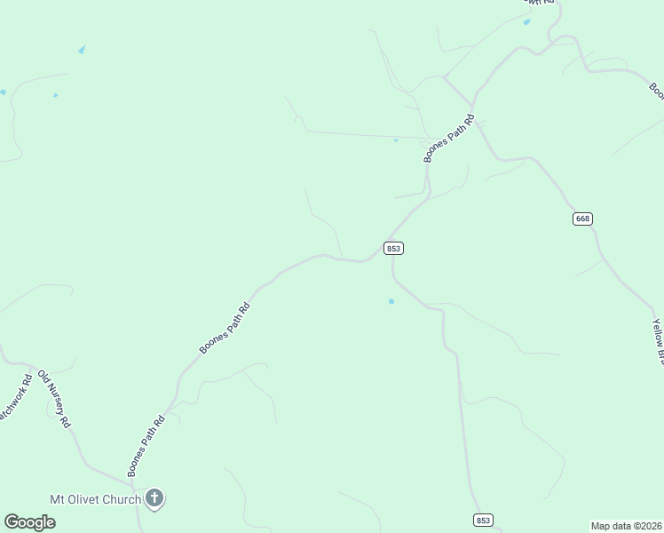 map of restaurants, bars, coffee shops, grocery stores, and more near Boone Path Road in Rose Hill