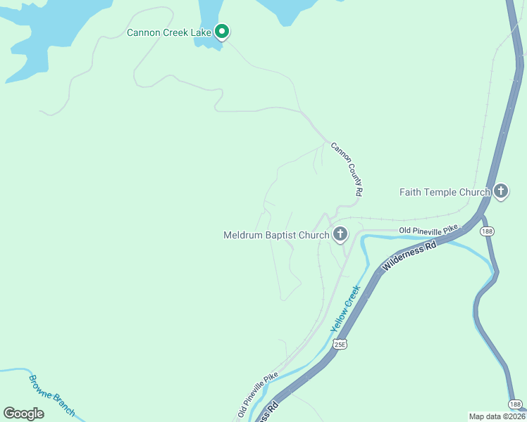map of restaurants, bars, coffee shops, grocery stores, and more near 365 Upper Christy Road in Middlesboro