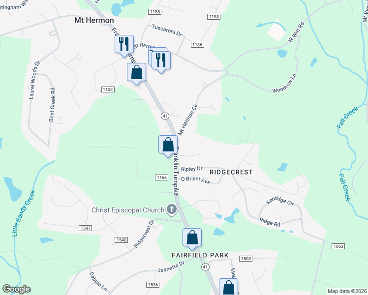 map of restaurants, bars, coffee shops, grocery stores, and more near 3566 Franklin Turnpike in Danville