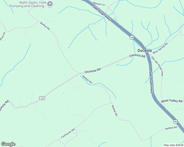 map of restaurants, bars, coffee shops, grocery stores, and more near 28083 County Road 722 in Abingdon