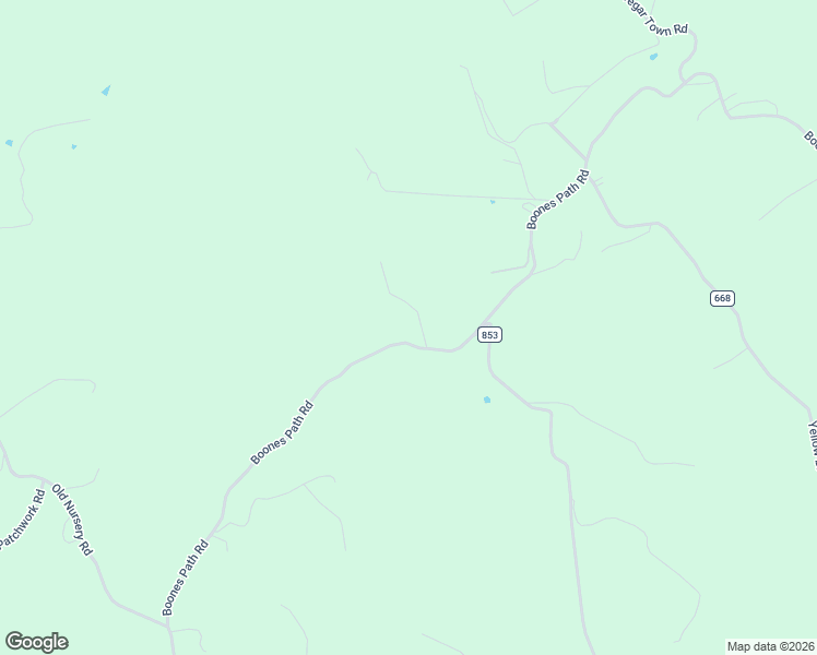 map of restaurants, bars, coffee shops, grocery stores, and more near 869 Boones Path Road in Rose Hill