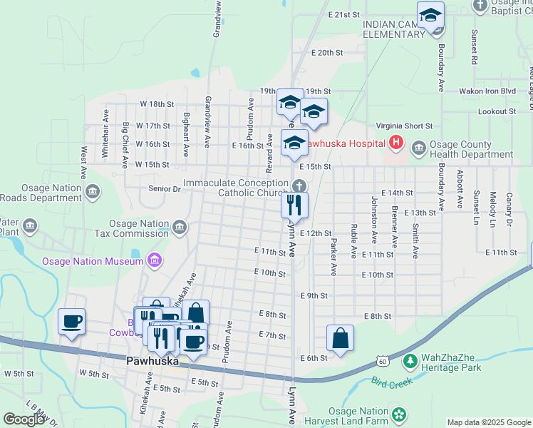 400 East 13th Street, Pawhuska OK Walk Score