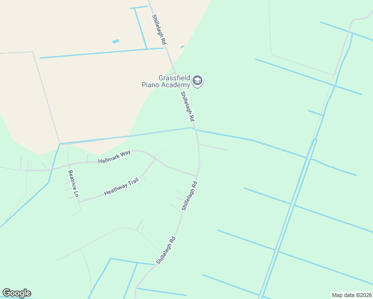 map of restaurants, bars, coffee shops, grocery stores, and more near 1664 Shillelagh Road in Chesapeake