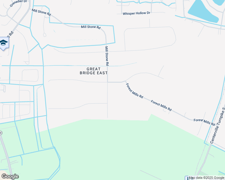 map of restaurants, bars, coffee shops, grocery stores, and more near 424 Mill Stone Road in Chesapeake