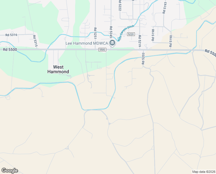 map of restaurants, bars, coffee shops, grocery stores, and more near 34 Road 5250 in Bloomfield