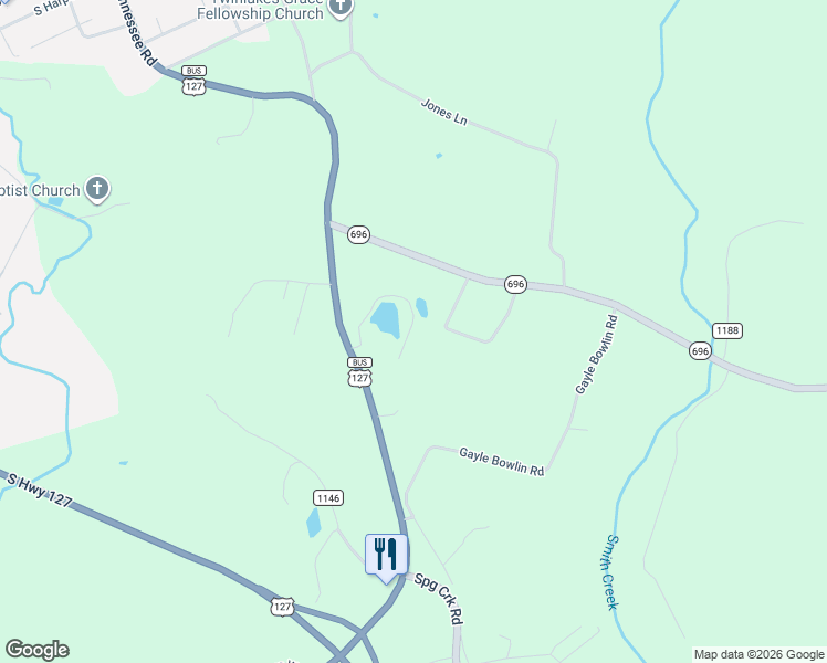 map of restaurants, bars, coffee shops, grocery stores, and more near 103 Horseshoe Bend Road in Albany
