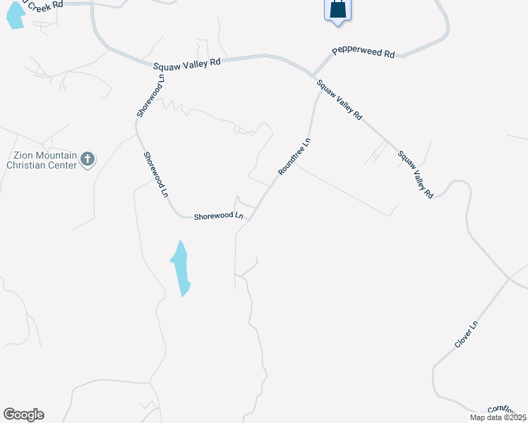 map of restaurants, bars, coffee shops, grocery stores, and more near Roundtree Lane in Yokuts Valley