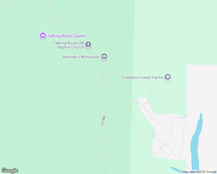 map of restaurants, bars, coffee shops, grocery stores, and more near 1514 Talking Rocks Road in Reeds Spring