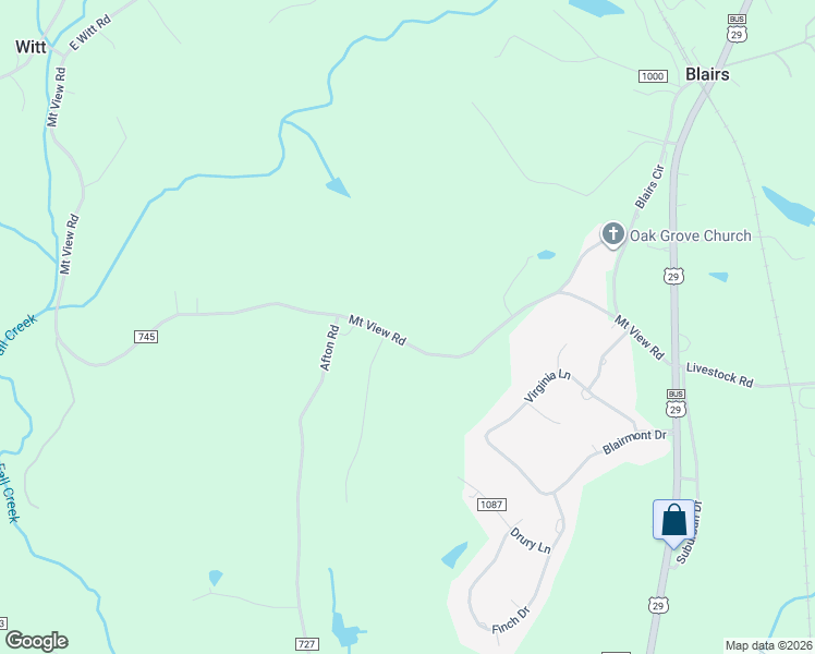 map of restaurants, bars, coffee shops, grocery stores, and more near 4649 Mount View Road in Danville