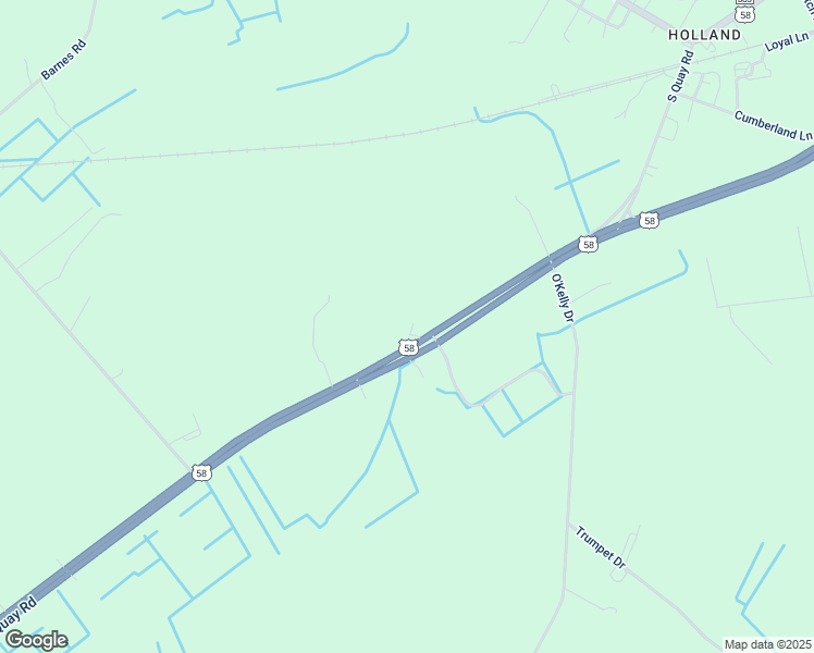 map of restaurants, bars, coffee shops, grocery stores, and more near 7168 South Quay Road in Suffolk