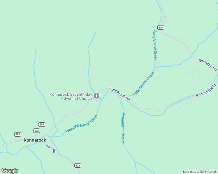 map of restaurants, bars, coffee shops, grocery stores, and more near 465 Konnarock Road in Damascus