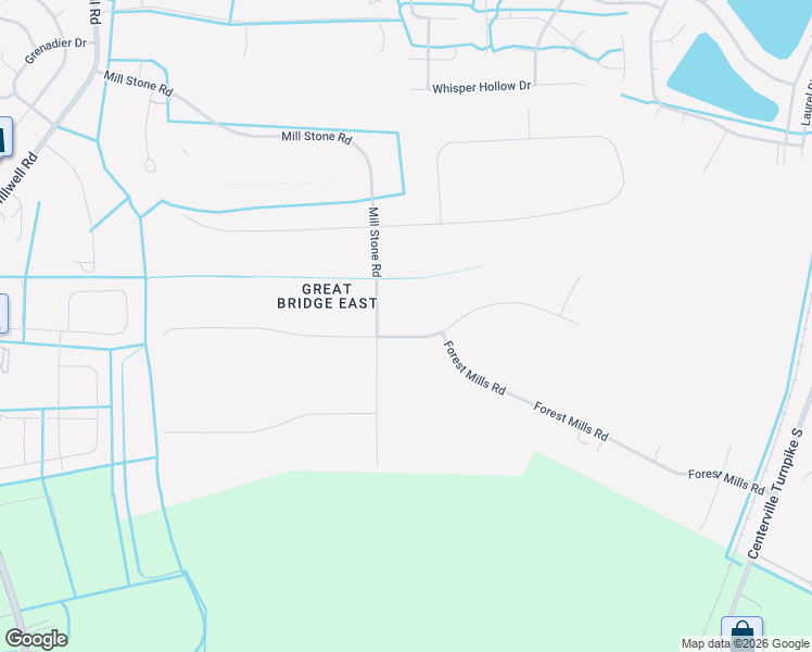 map of restaurants, bars, coffee shops, grocery stores, and more near 416 Mill Stone Road in Chesapeake