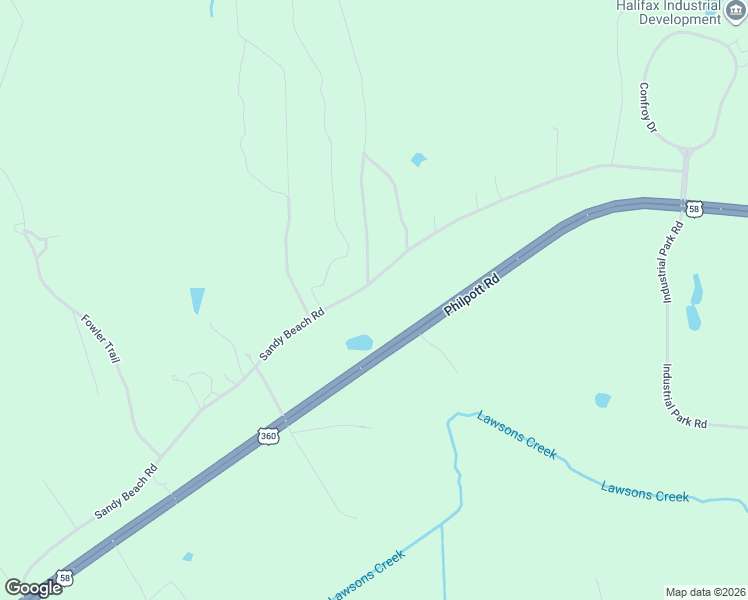 map of restaurants, bars, coffee shops, grocery stores, and more near 1423 Sandy Beach Road in South Boston