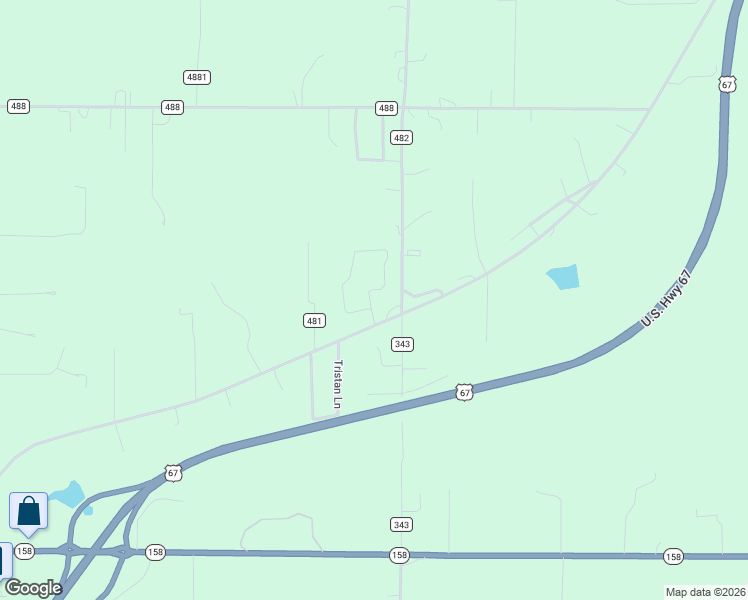 map of restaurants, bars, coffee shops, grocery stores, and more near 137 Shadow Rock Lake Road in Poplar Bluff