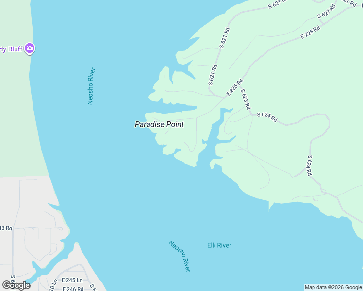 map of restaurants, bars, coffee shops, grocery stores, and more near 23700 South 619 Road in Wyandotte