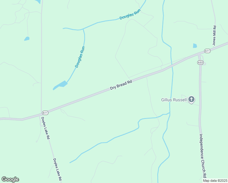 map of restaurants, bars, coffee shops, grocery stores, and more near 6774 Dry Bread Road in Emporia