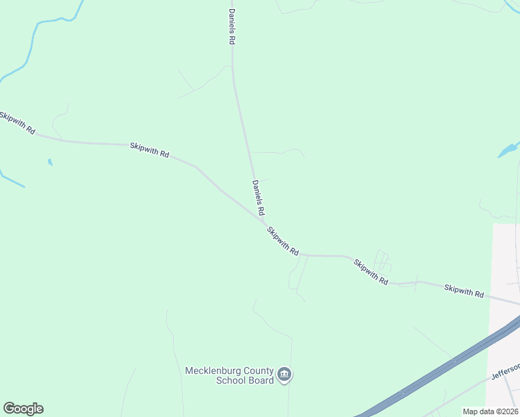 map of restaurants, bars, coffee shops, grocery stores, and more near 1030 Skipwith Road in Boydton