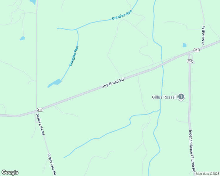 map of restaurants, bars, coffee shops, grocery stores, and more near 6774 Dry Bread Road in Emporia