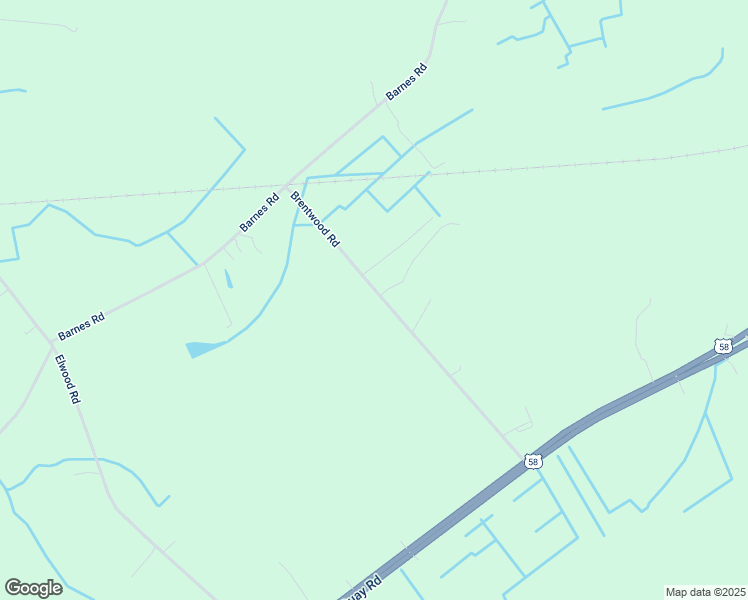 map of restaurants, bars, coffee shops, grocery stores, and more near 6921 Brentwood Road in Suffolk
