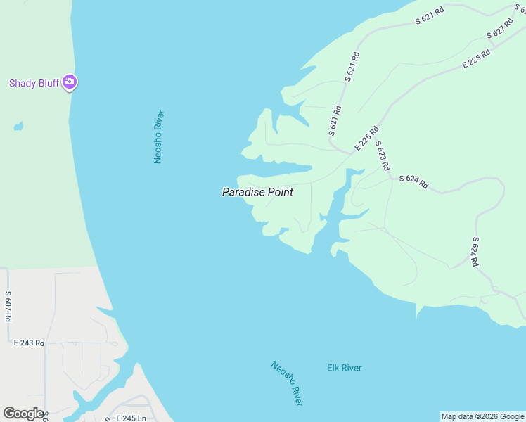 map of restaurants, bars, coffee shops, grocery stores, and more near 23700 South 619 Road in Wyandotte