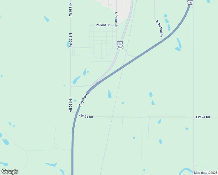 map of restaurants, bars, coffee shops, grocery stores, and more near U.S. 169 in Nowata