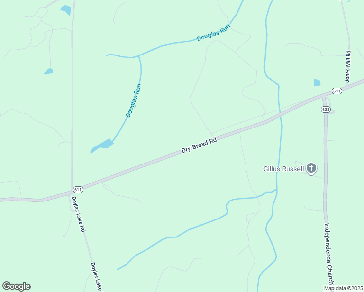 map of restaurants, bars, coffee shops, grocery stores, and more near 6803 Dry Bread Road in Emporia