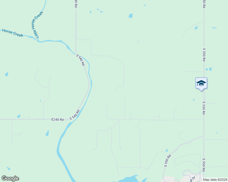 map of restaurants, bars, coffee shops, grocery stores, and more near 54601 East 233 Road in Afton