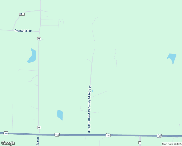 map of restaurants, bars, coffee shops, grocery stores, and more near County Road 160 E-20 in Ripley County