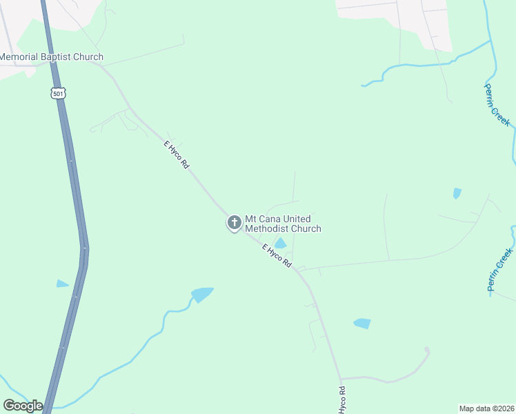 map of restaurants, bars, coffee shops, grocery stores, and more near 1063-1879 East Hyco Road in South Boston